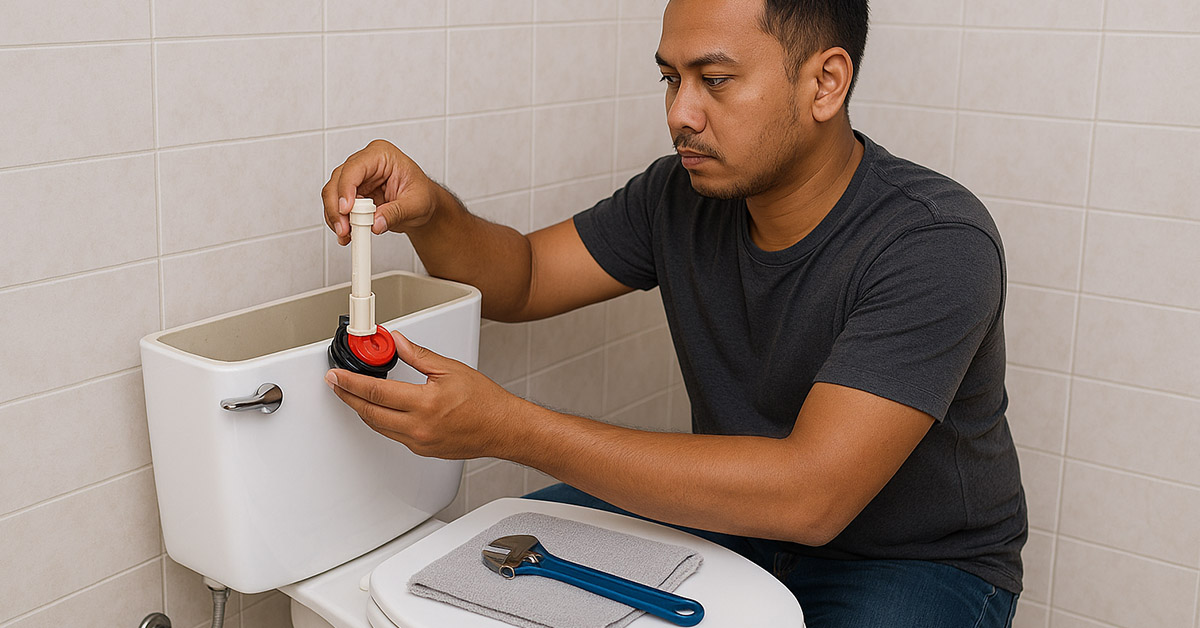 Panduan Ganti Injap Flush Tandas (Flush Valve)