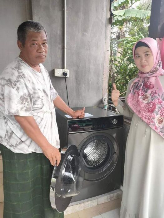 Mesih basuh pengering washer dryer Khind bayar bulanan