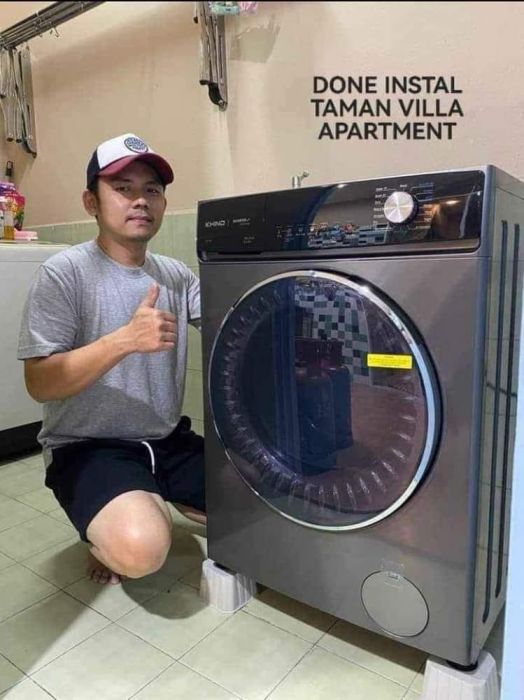Mesih basuh pengering washer dryer Khind bayar bulanan