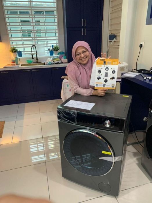 Mesih basuh pengering washer dryer Khind bayar bulanan
