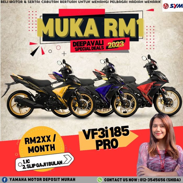 Motosikal Yamaha Deposit Murah